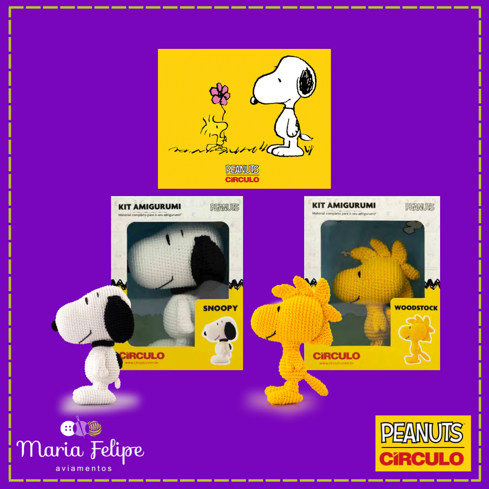 Kit Amigurumi Coleção Peanuts