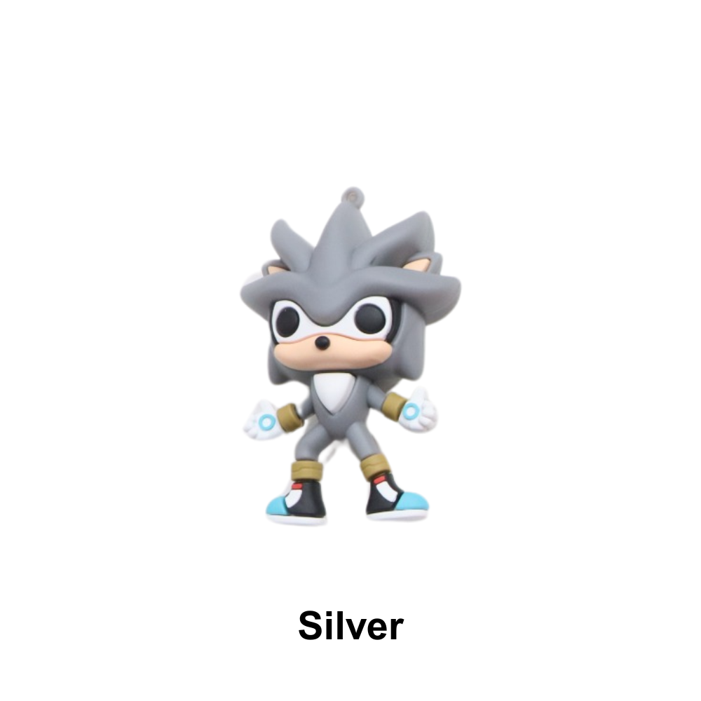 Pingentes Emborrachados - Turma do Sonic - Silver