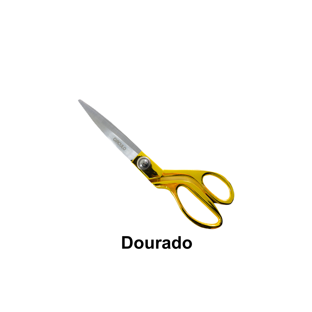Tesouras de Alfaiate 23,8 cm Círculo - Cor Dourado