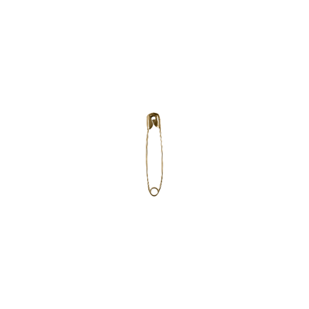 Alfinete de Segurança Círculo - Cor Dourado - N°1- 32mm - 120und