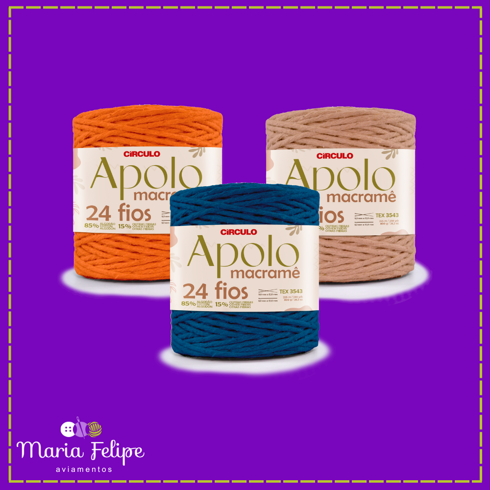 Barbante Apolo Macramê 24 Fios 800gr Círculo