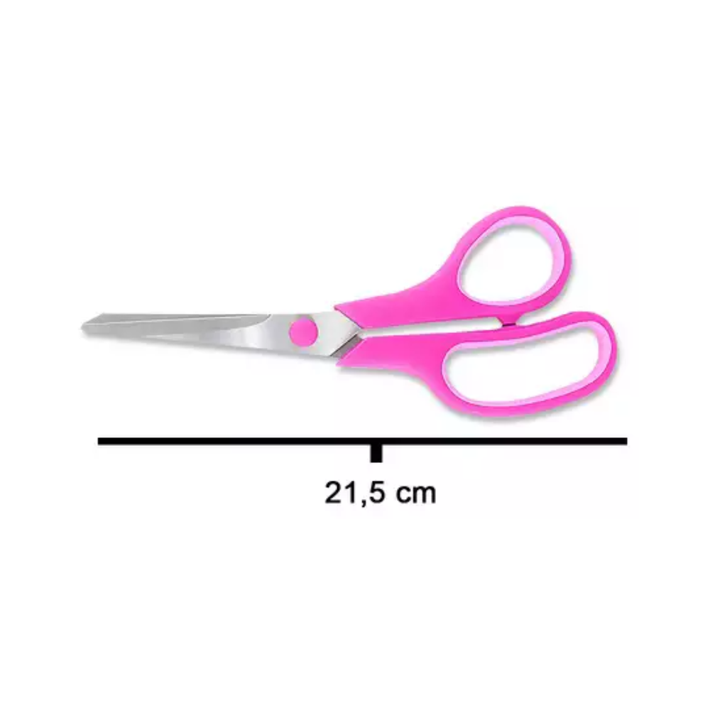 Tesouras Comfort Rosa Círculo - 21,5 cm (8,5")