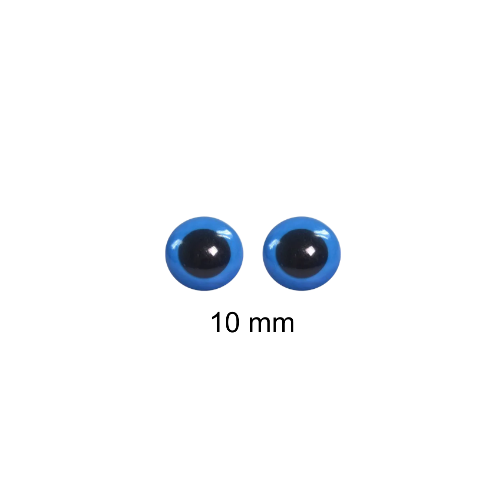 Olhos para Amigurumi Círculo - Azul - 10 mm