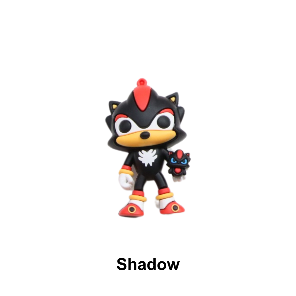 Pingentes Emborrachados - Turma do Sonic - Shadow