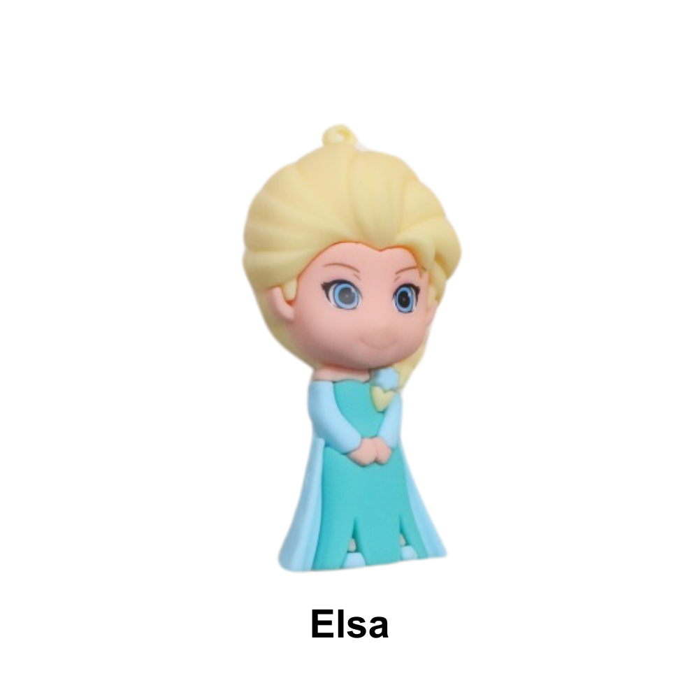 Pingentes Emborrachados - Princesas Disney - Elsa