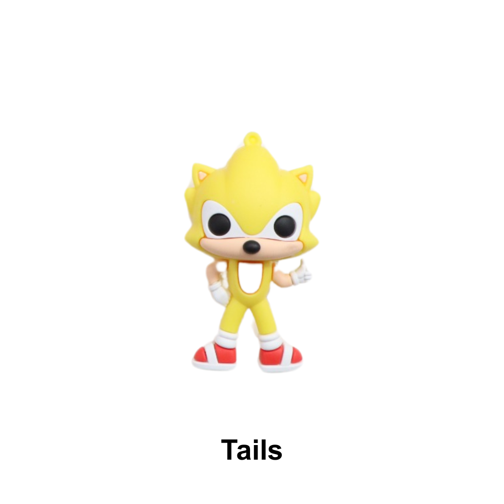 Pingentes Emborrachados - Turma do Sonic - Tails
