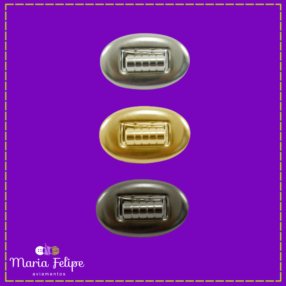 Fecho de Metal Oval Círculo