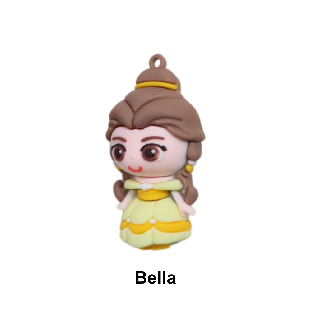 Pingentes Emborrachados - Princesas Disney - Bella