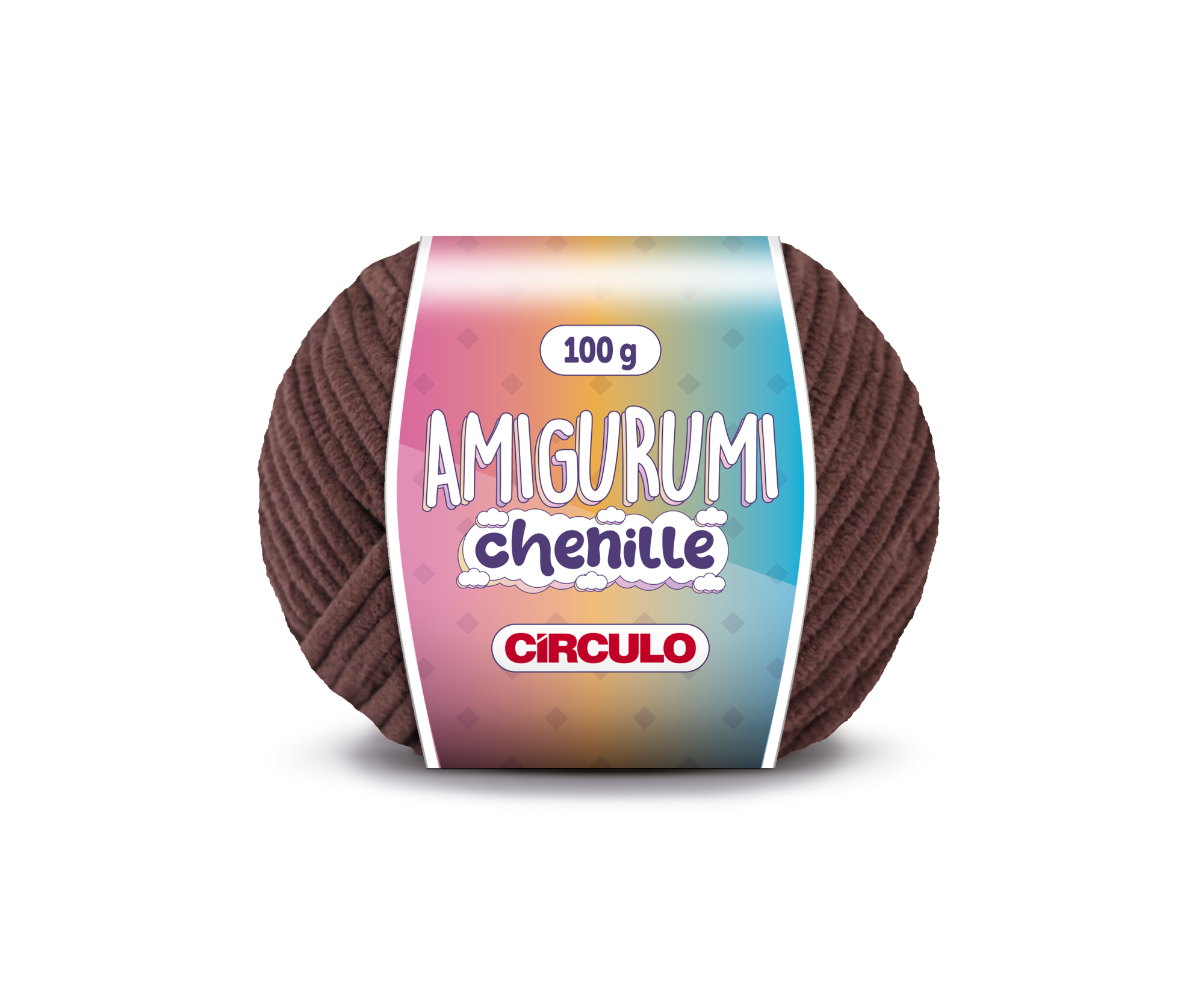 Fio Amigurumi Chenille Círculo - 7569 - Brigadeiro