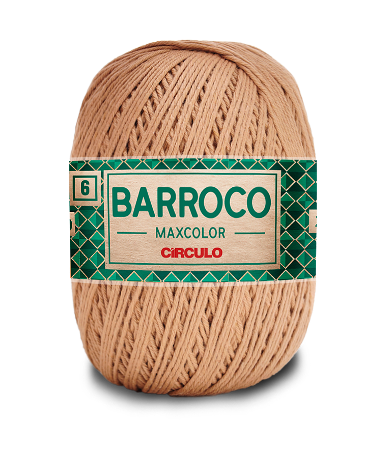 Barbante Barroco Maxcolor N.6 400gr Círculo - 7625 - Castanha