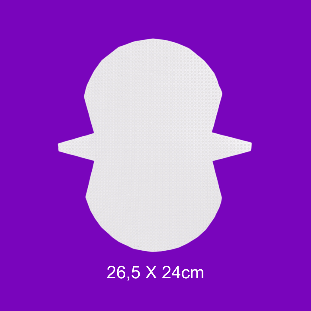 Tela de Plastico para Bolsas Círculo - 26,5 x 24 cm