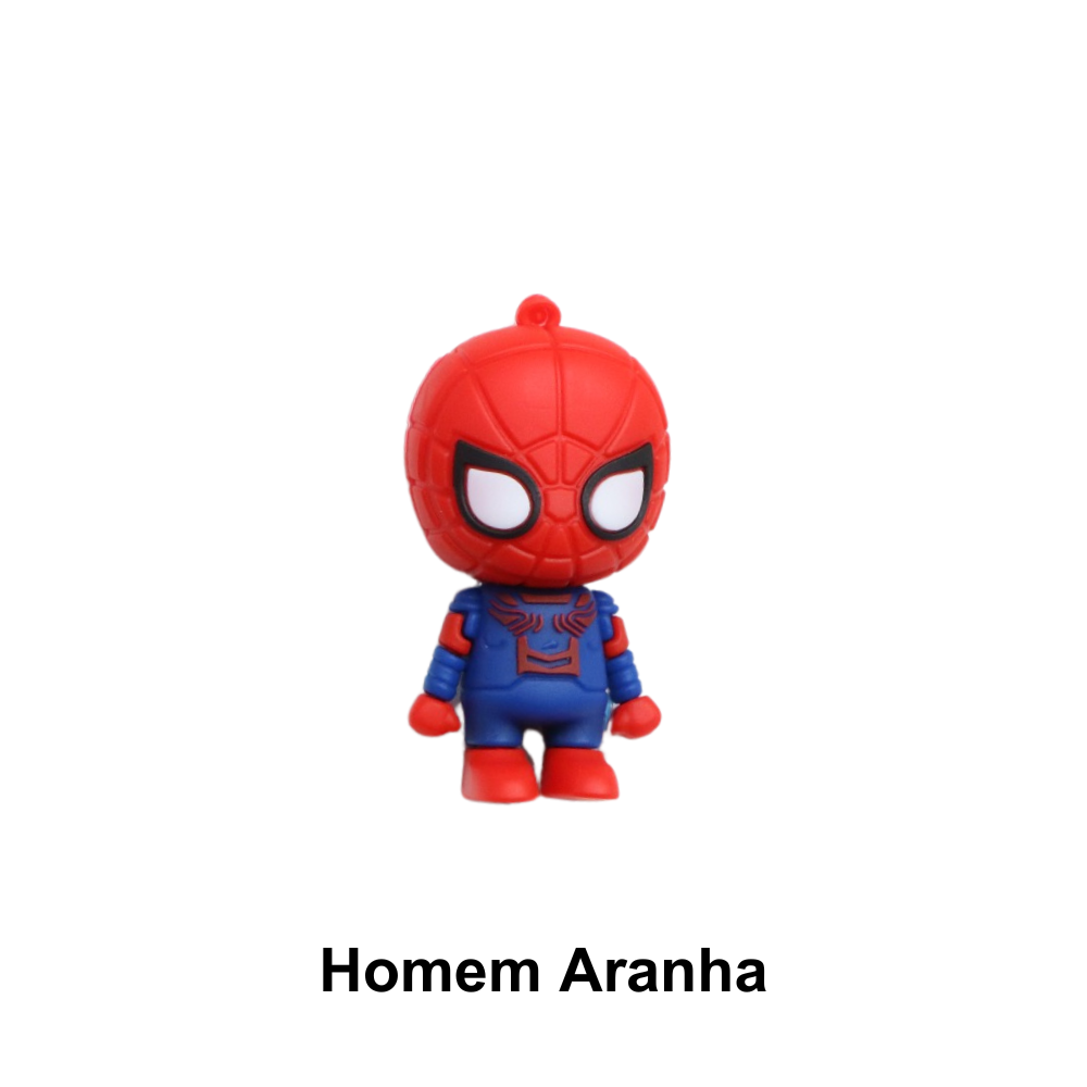 Pingentes Emborrachados - Super Heróis e Vilões - Homem Aranha