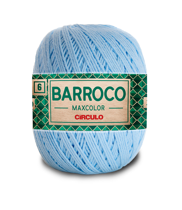 Barbante Barroco Maxcolor N.6 400gr Círculo - 2012 - Azul-Candy