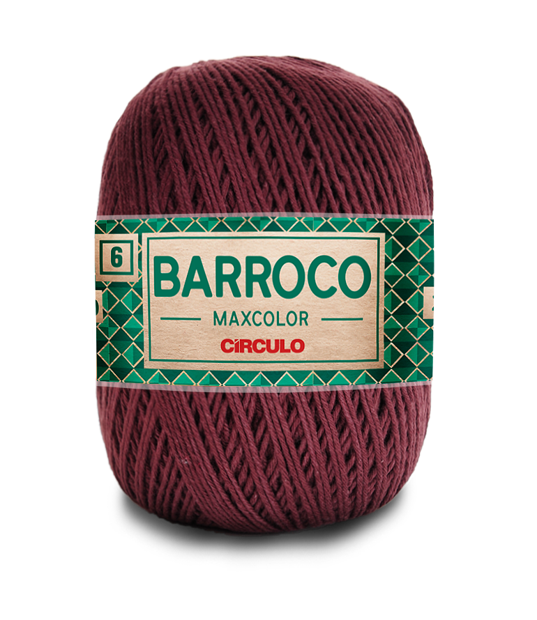 Barbante Barroco Maxcolor N.6 400gr Círculo - 7311 - Tabaco
