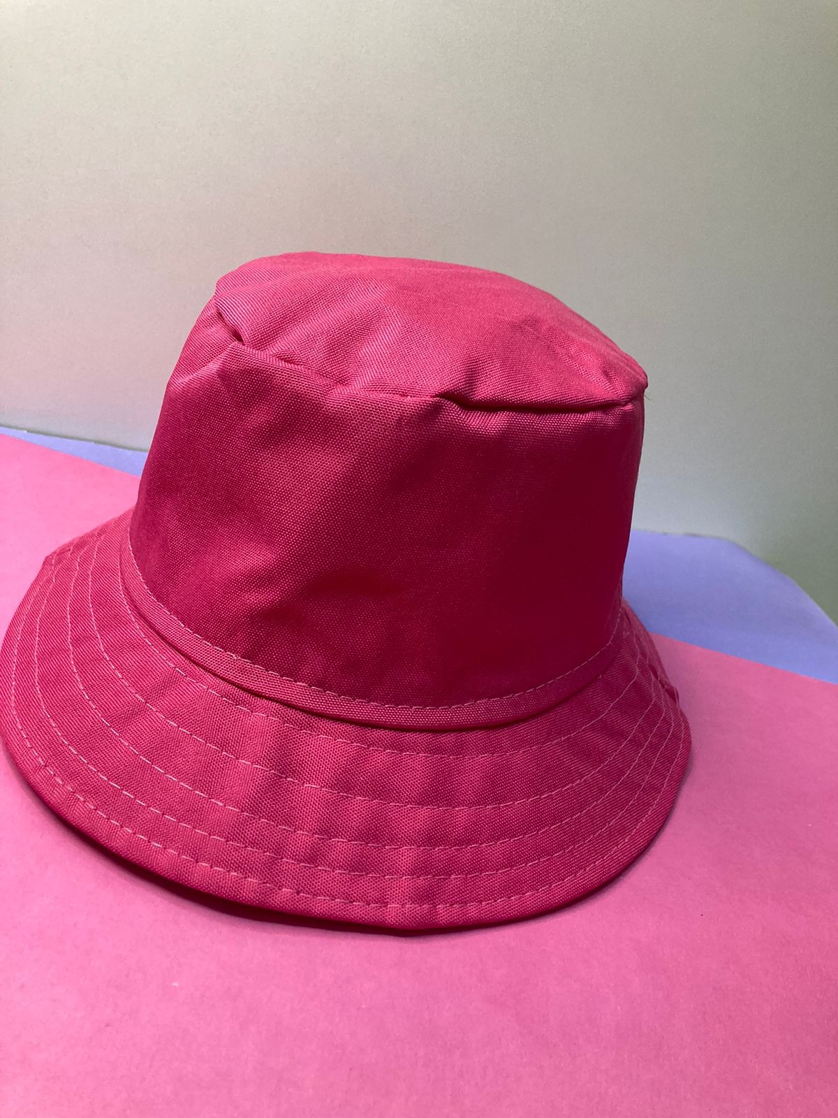 Chapéu Bucket Infantil em Oxford - Rosa Pink