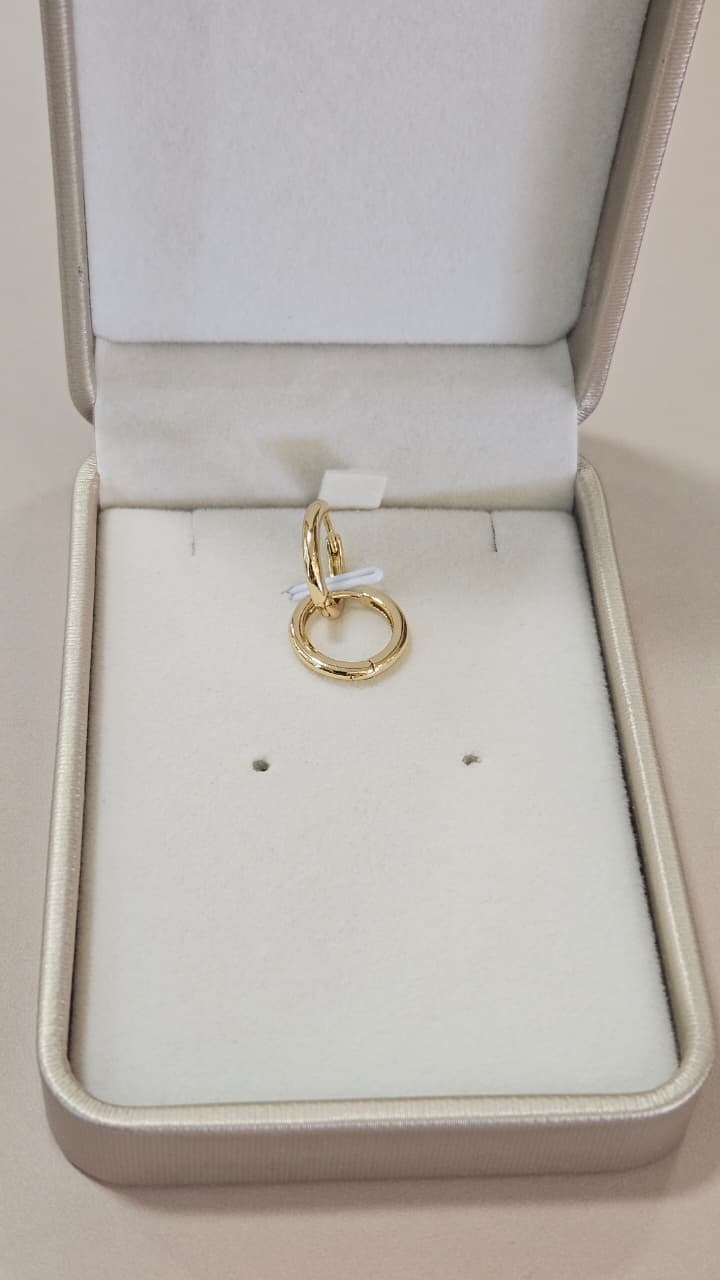 Brinco em Semijoia Argola Click Polida 13mm