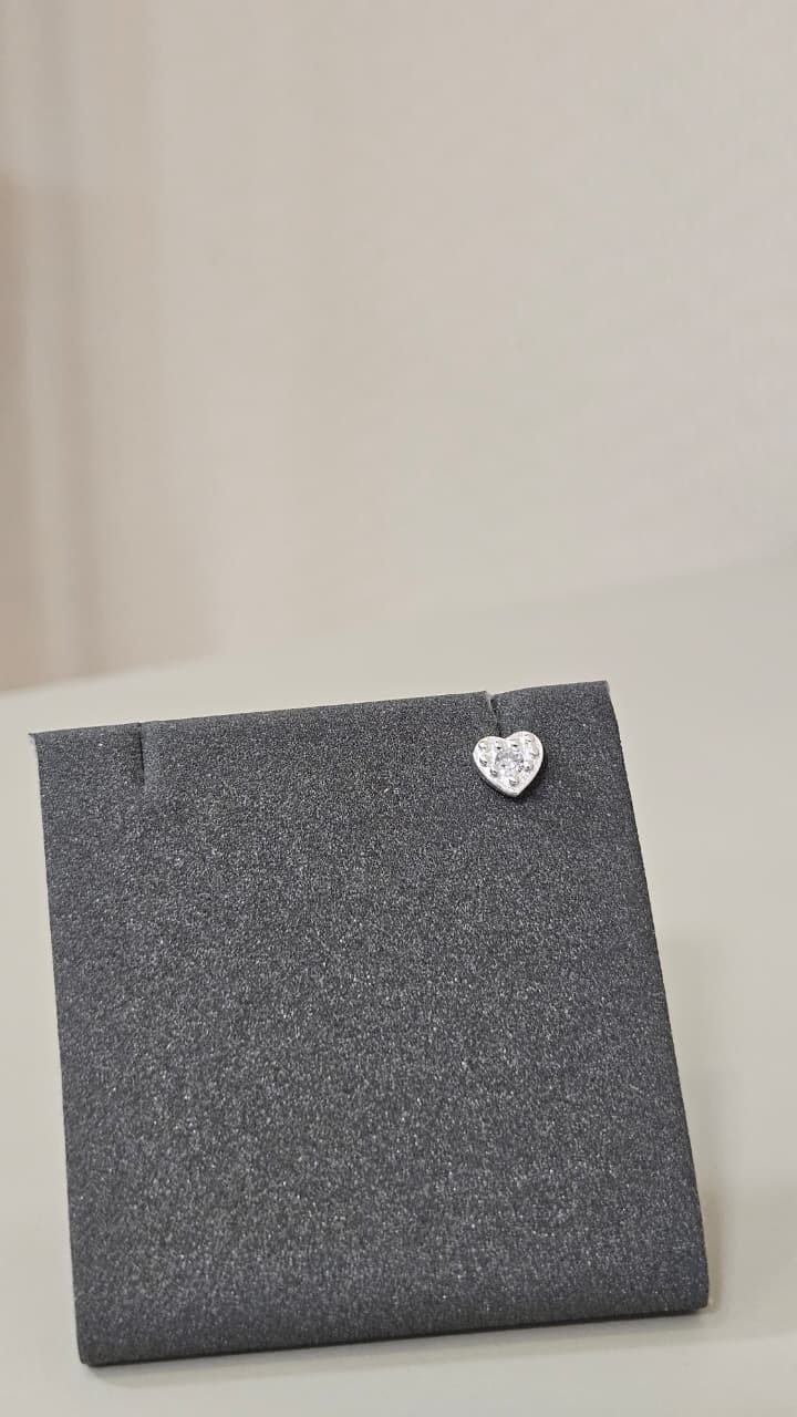 Piercing Prata Coração