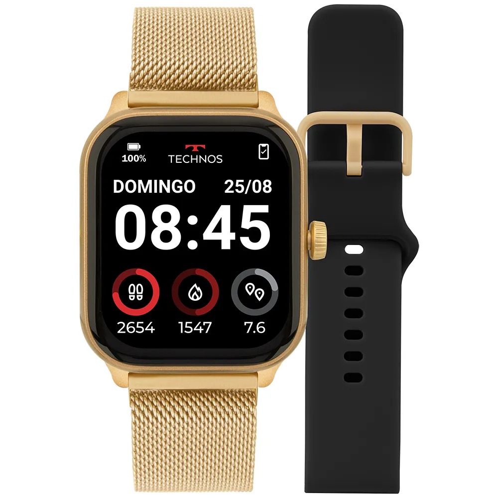 Smartwatch Technos Connect Max Pro Dourado TMAXPAD/8D