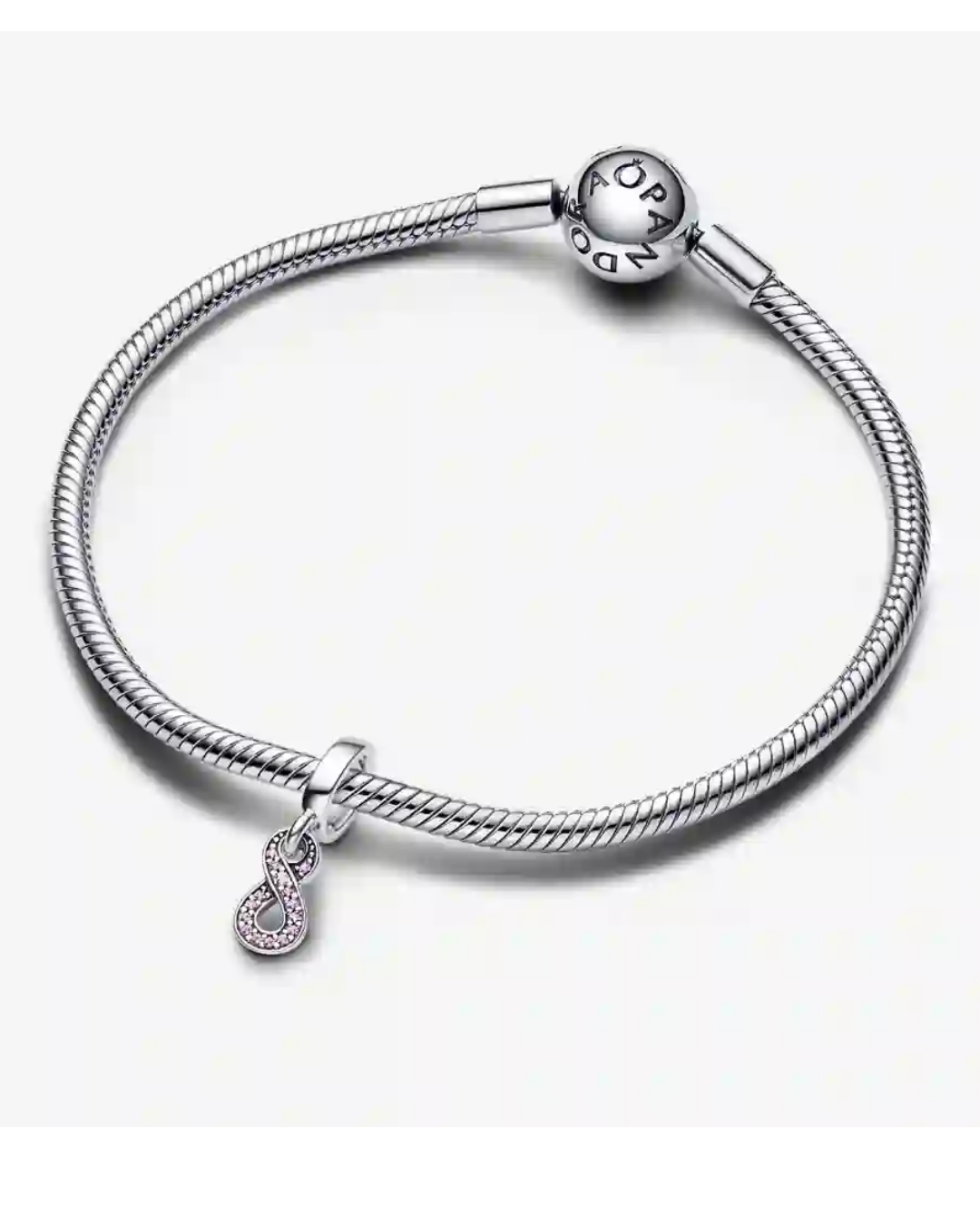 Charm Prata Pedente Infinito Cravejado