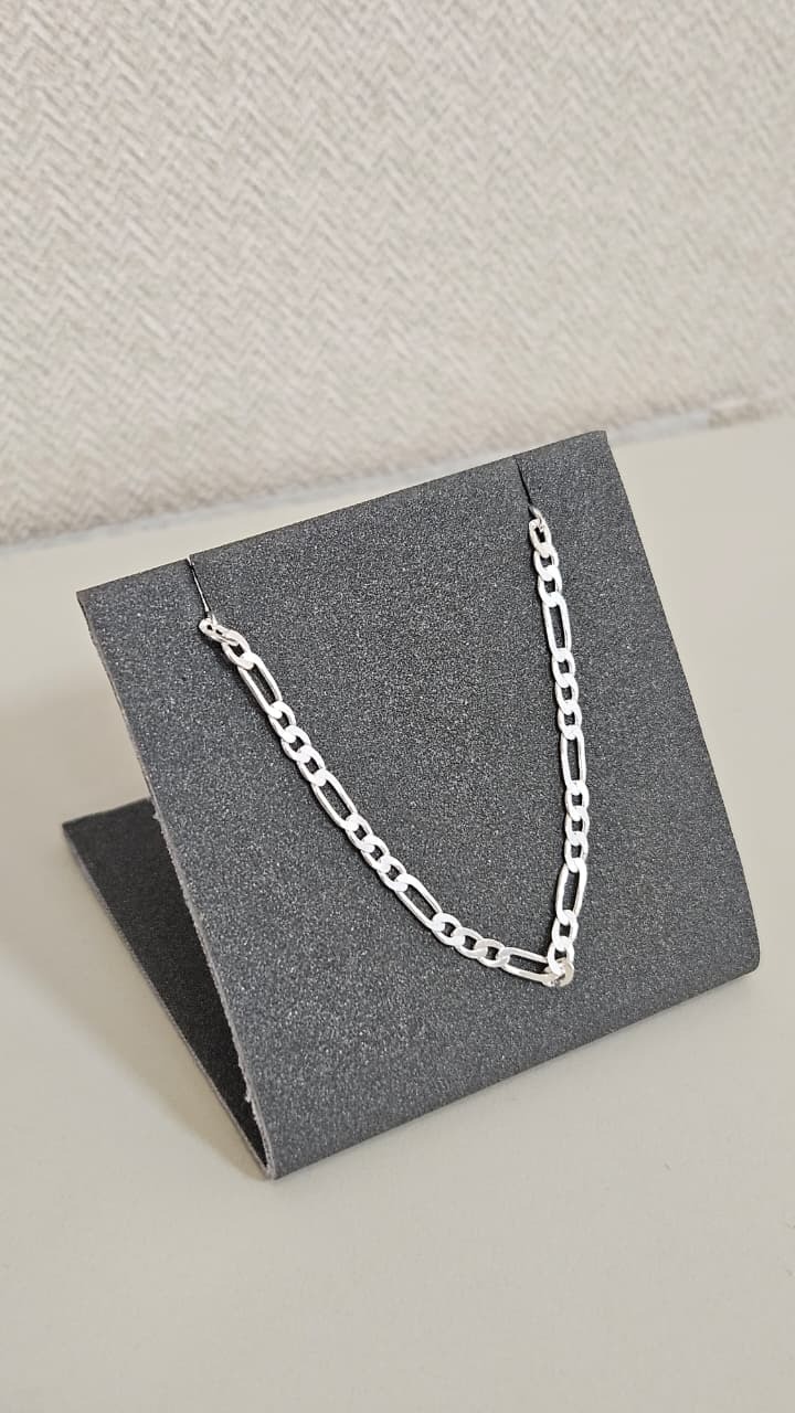 Corrente em Prata 60cm elo 3x1