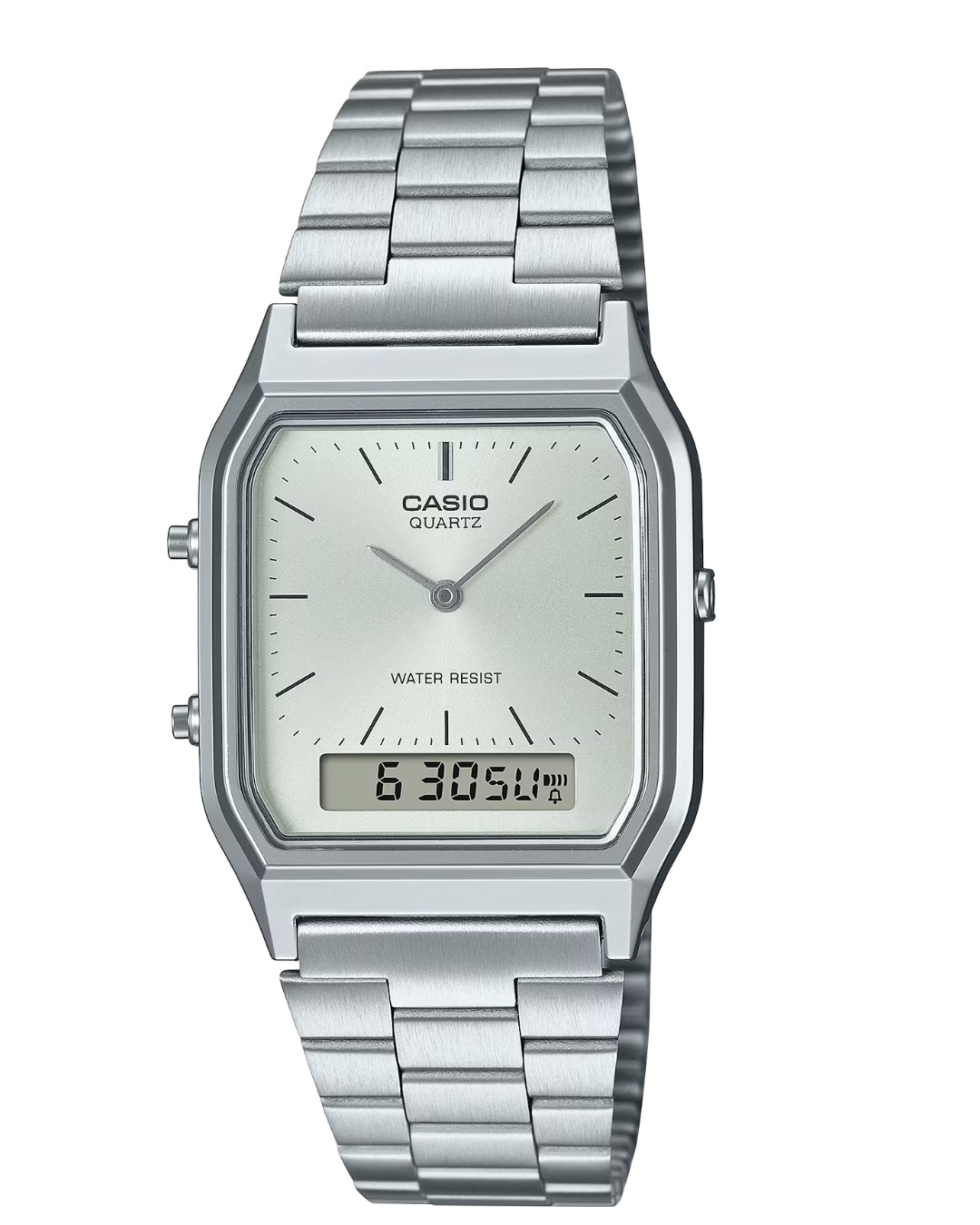 Relógio CASIO VINTAGE unissex analógico AQ-230A-7ANQYDF