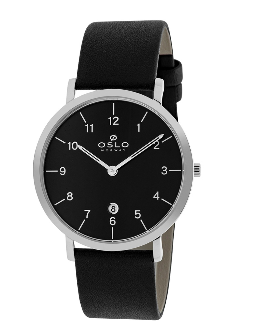  Relógio Oslo Masculino Prata OMBSCS9U0001 PRETO