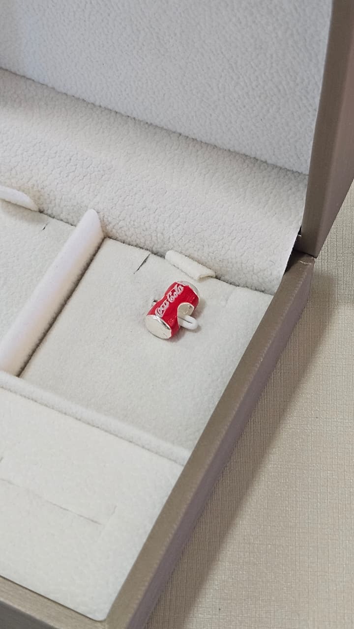 Berloque em Prata Copo de Coca Cola