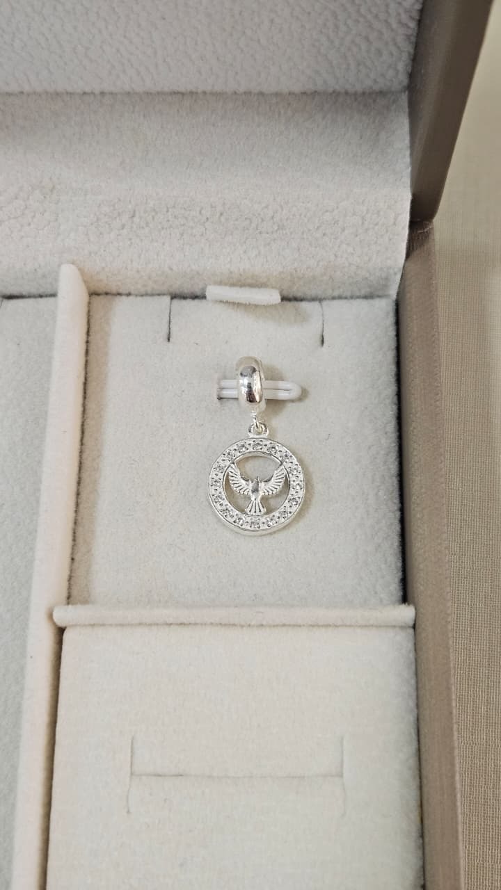 Berloque em Prata Espirito Santo