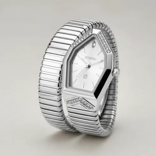 Relógio Euro Feminino Serpentes Prata - EU2035ZAL/5K