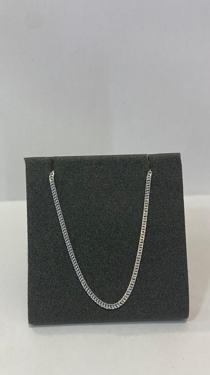 Corrente em Prata 45cm Elo Grumet Dupla F030