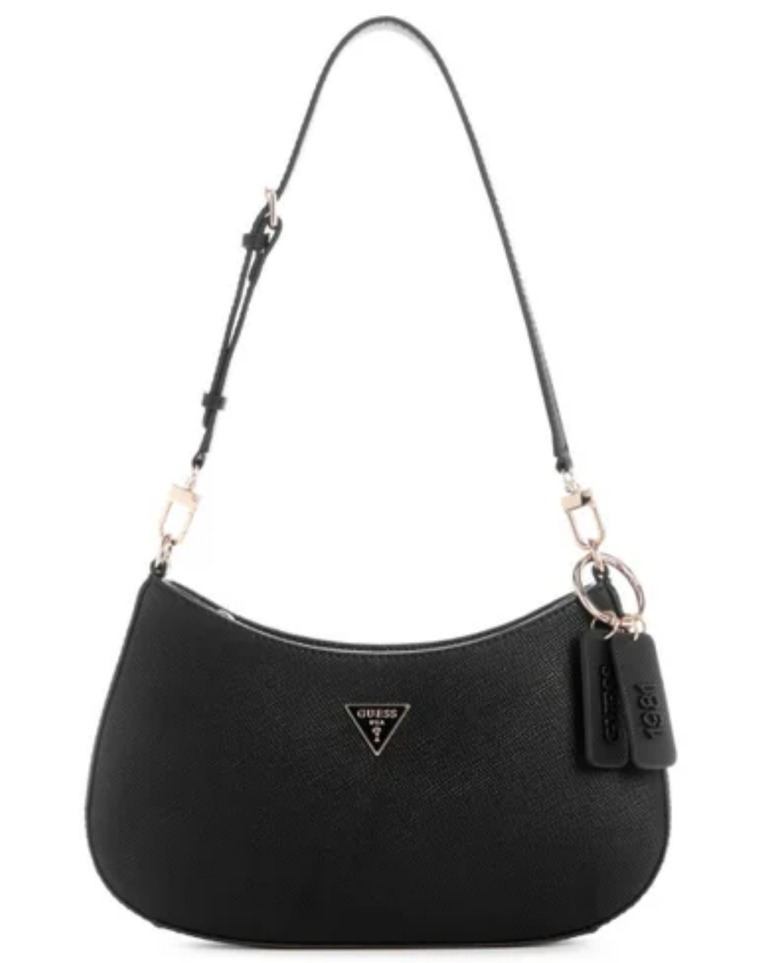 Bolsa Guess Noelle II Top Zip Shoulder Bag Preta