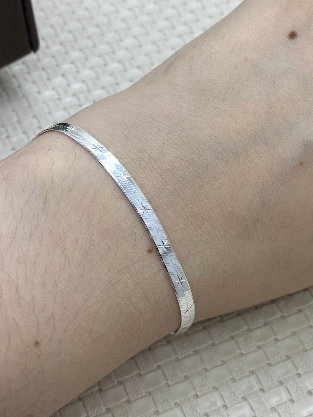 Pulseira em Prata Laminada Estrela