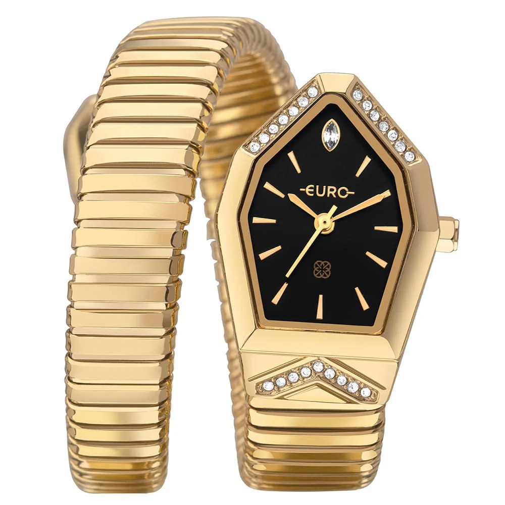 Relógio Euro Feminino Serpentes Dourado - EU2035ZAM/5P