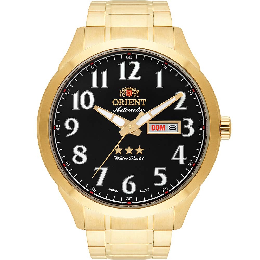 Relógio Orient Automático Masculino Dourado 469GP074F