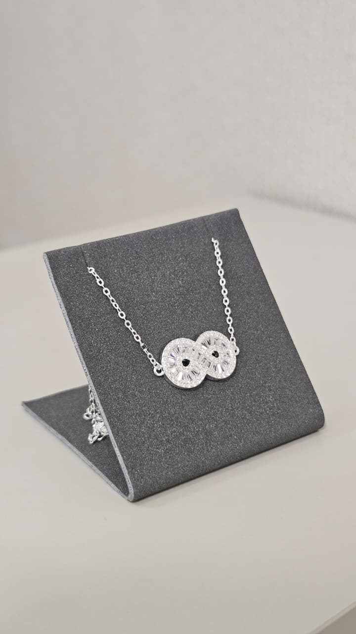 Pulseira em Prata Infinito Cravejado