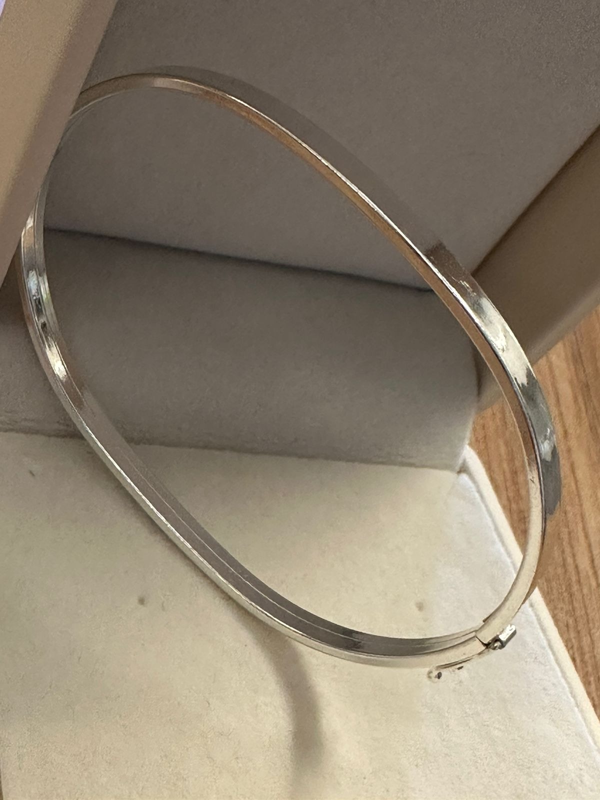 Pulseira em Prata Algema Fio Quadrado 4mm