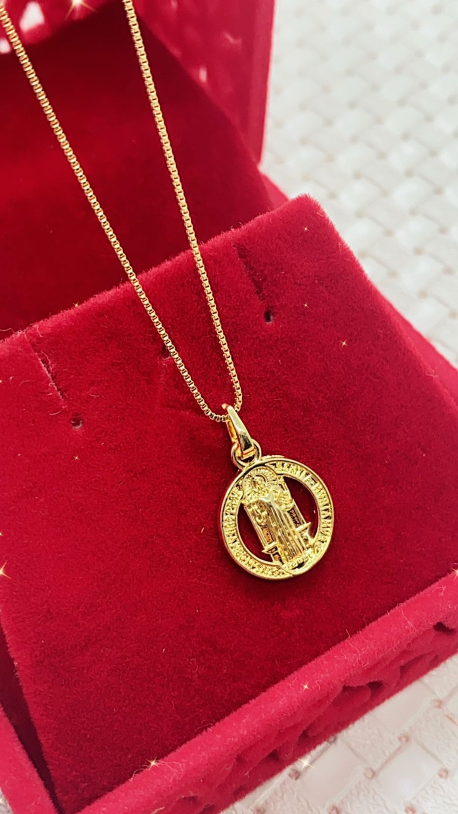 Gargantilha em Semijoia São Bento 45cm