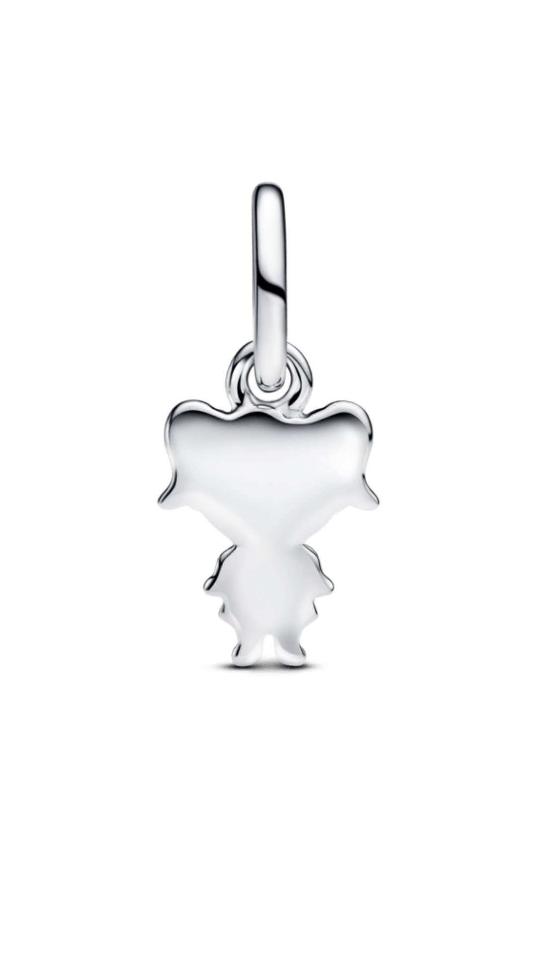 Charm em Prata Pendente Menina em Prata e Banho de Ouro 14k