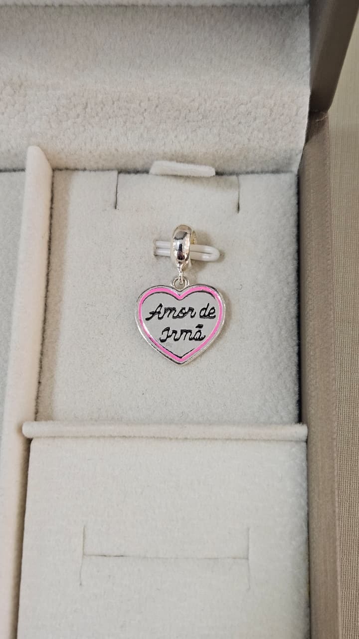 Berloque em Prata Amor de Irmã