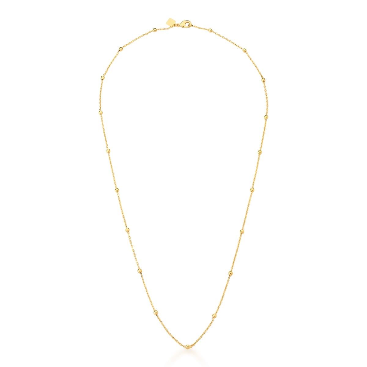 Corrente em Semijoia Cartier com Bolinhas Lisas 50cm