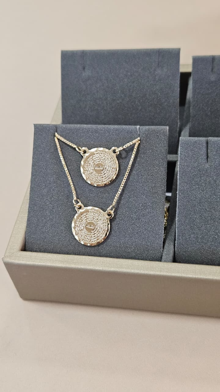 Escapulário em Semijoia com Oração Pai Nosso