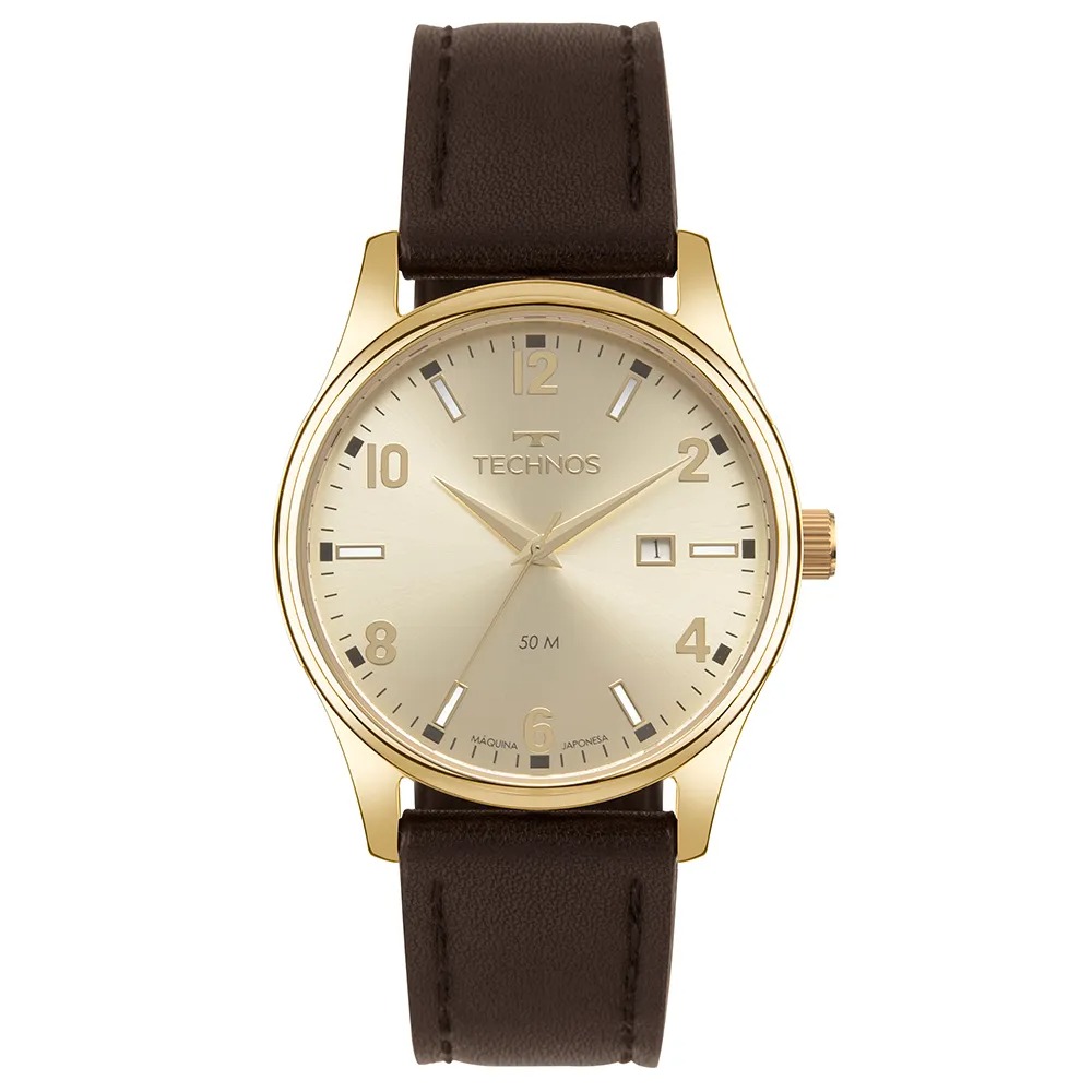 Relógio Technos Masculino Steel Dourado 2115UDA/0X