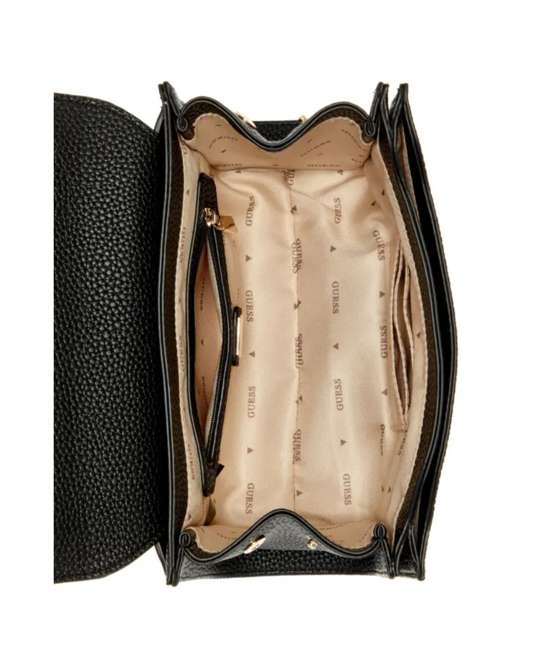 Bolsa Guess Calista Transversal Flap preto