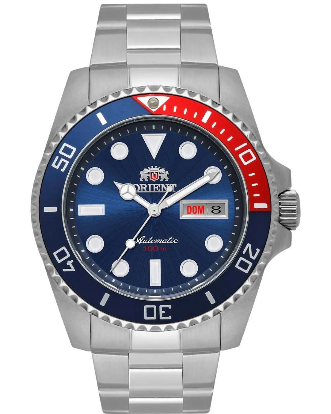 Relógio Orient Automático Submariner Masculino Prata F49SS026