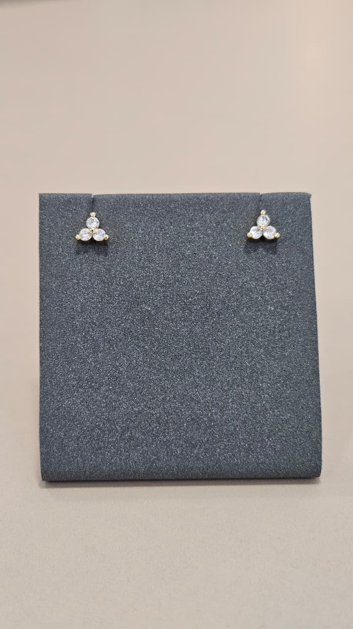 Brinco em Semijoia 3 Pontos de Luz