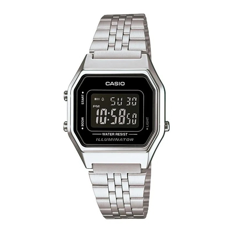 Relógio Casio Vintage LA680WA-1BDF Prata