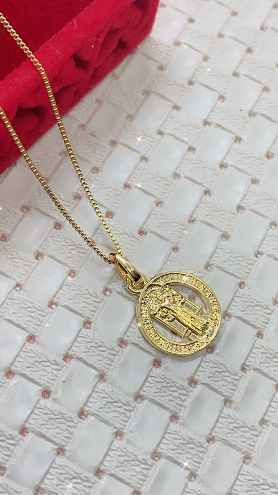 Gargantilha em Semijoia São Bento 45cm