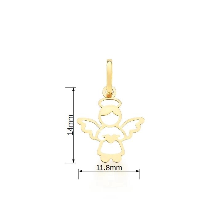 Pingente em Ouro 10K anjo
