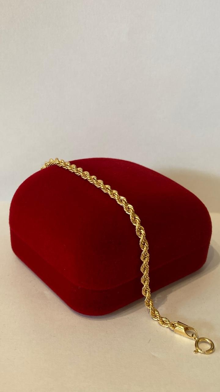 Pulseira em Ouro 18k Cordão Baiano