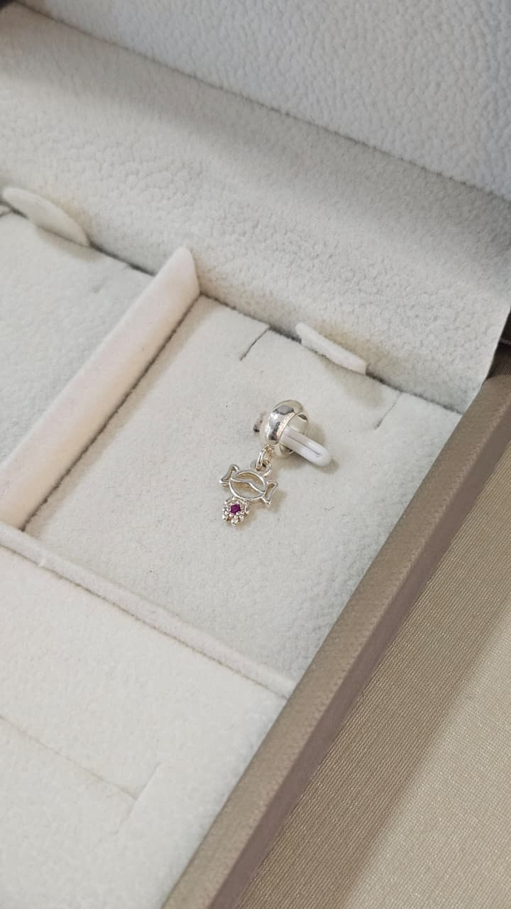 Berloque em Prata Menina 